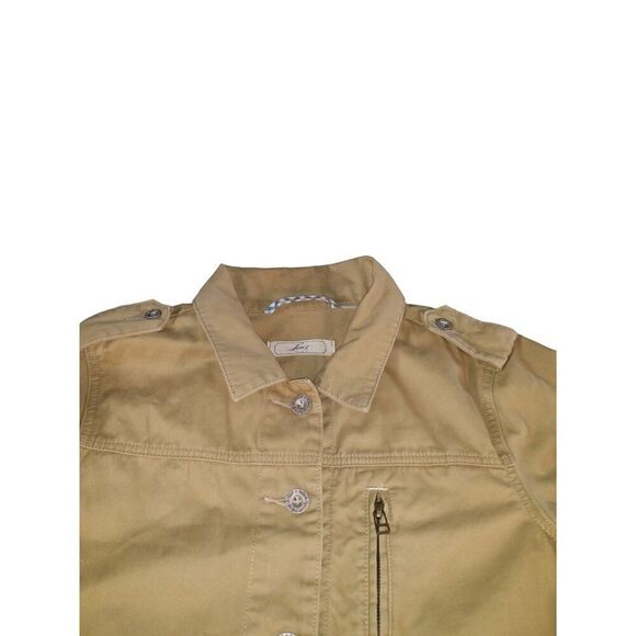 Levis Military Jacket Women Sz M Tan Utility Casual‎ Outdoors Workwear - Picture 2 of 7